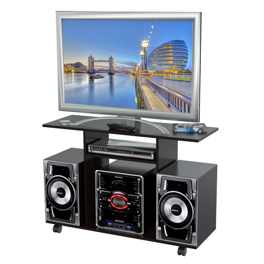 Mesa audio/video turin 40" wengue 68x35x100cm inval