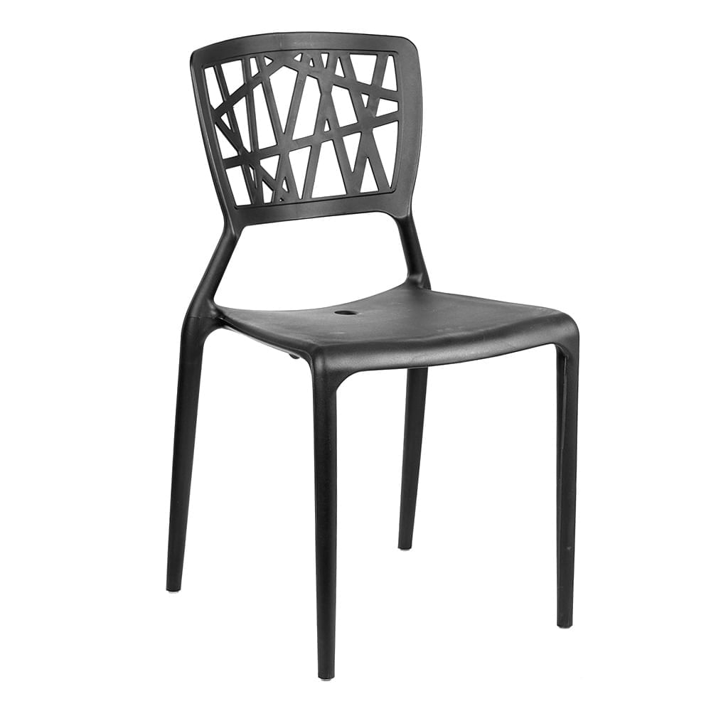 Silla auxiliar bilbao negra caribbean