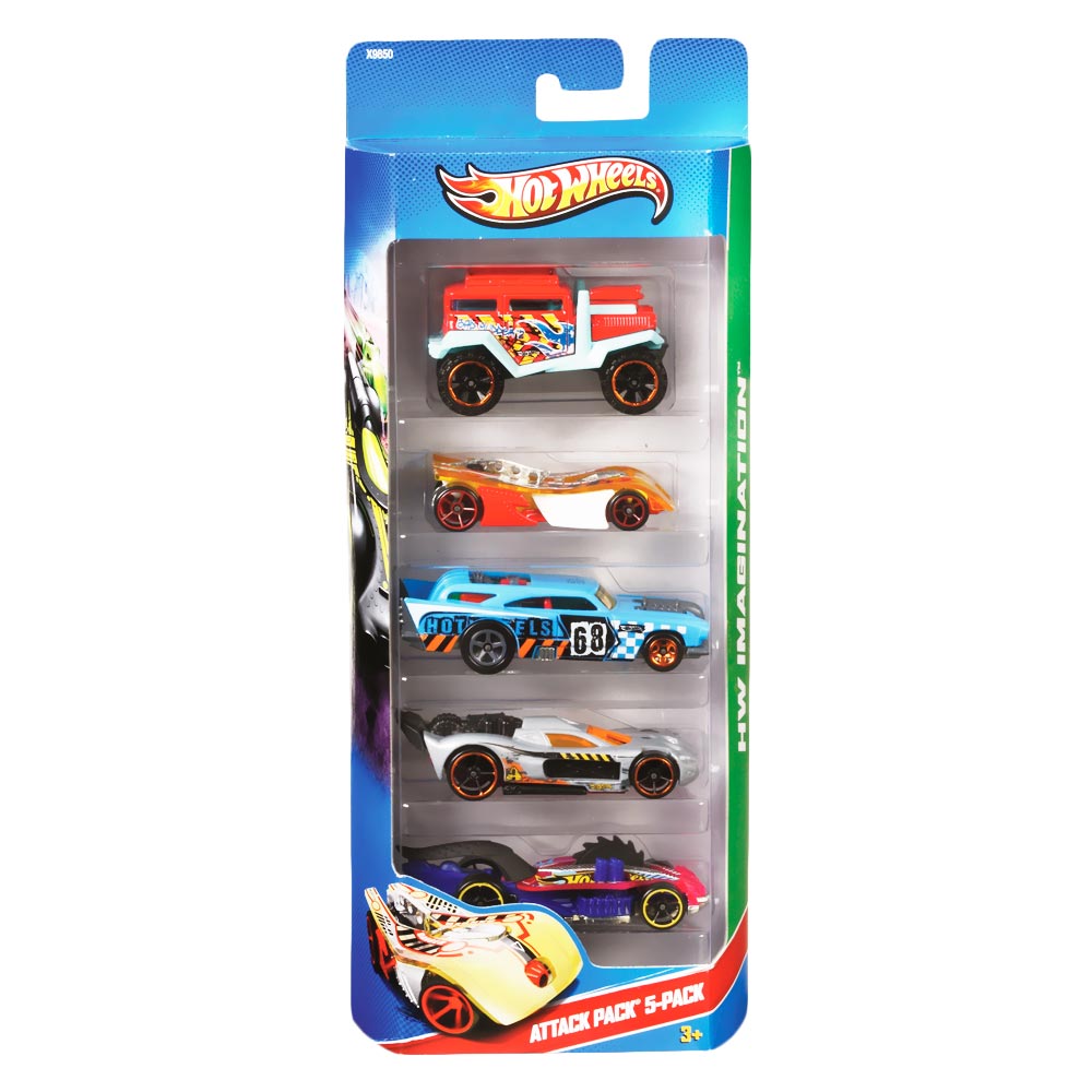 Autos Basicos Hot Wheels Pack x5 Surtidos