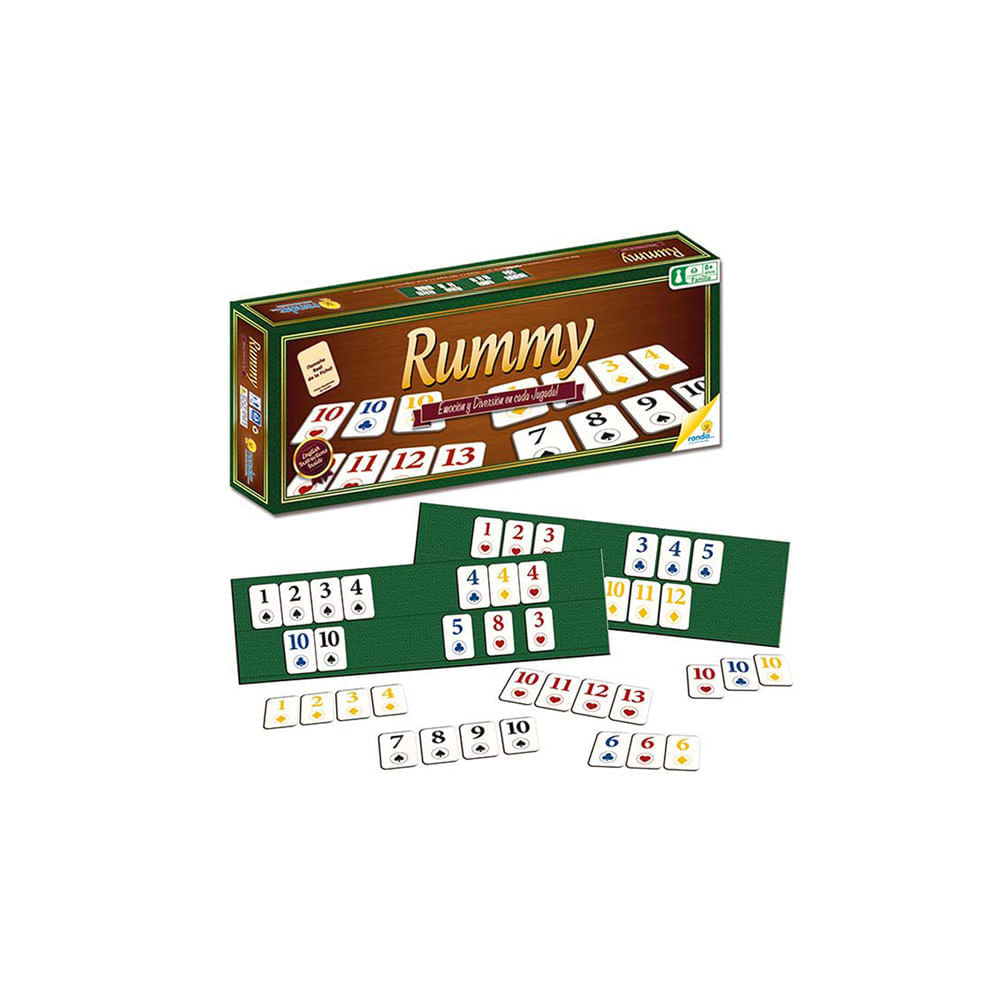 Juego de mesa Rummy de cartón Ronda