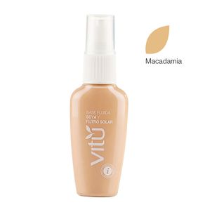 Base Fluida Soya y Filtro Solar Vitú Tono 1 Macadamia