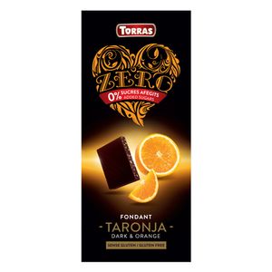 Chocolate Torras Zero Negro Naranja x125g