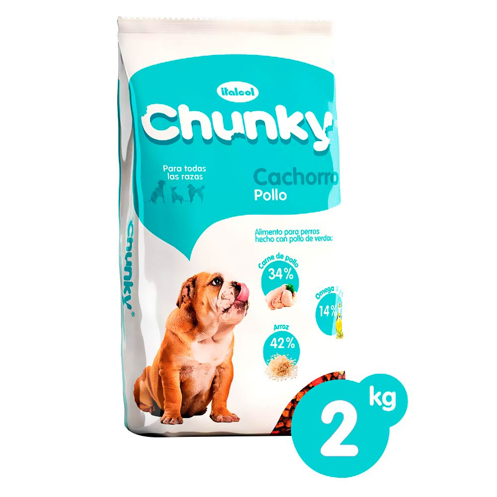Alimentos perros Chunky puppis-bolsa x 2 kls