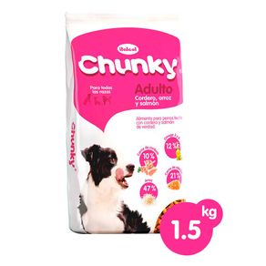 Alimento Chunky cordero arroz y salmón x 1.5 kilos