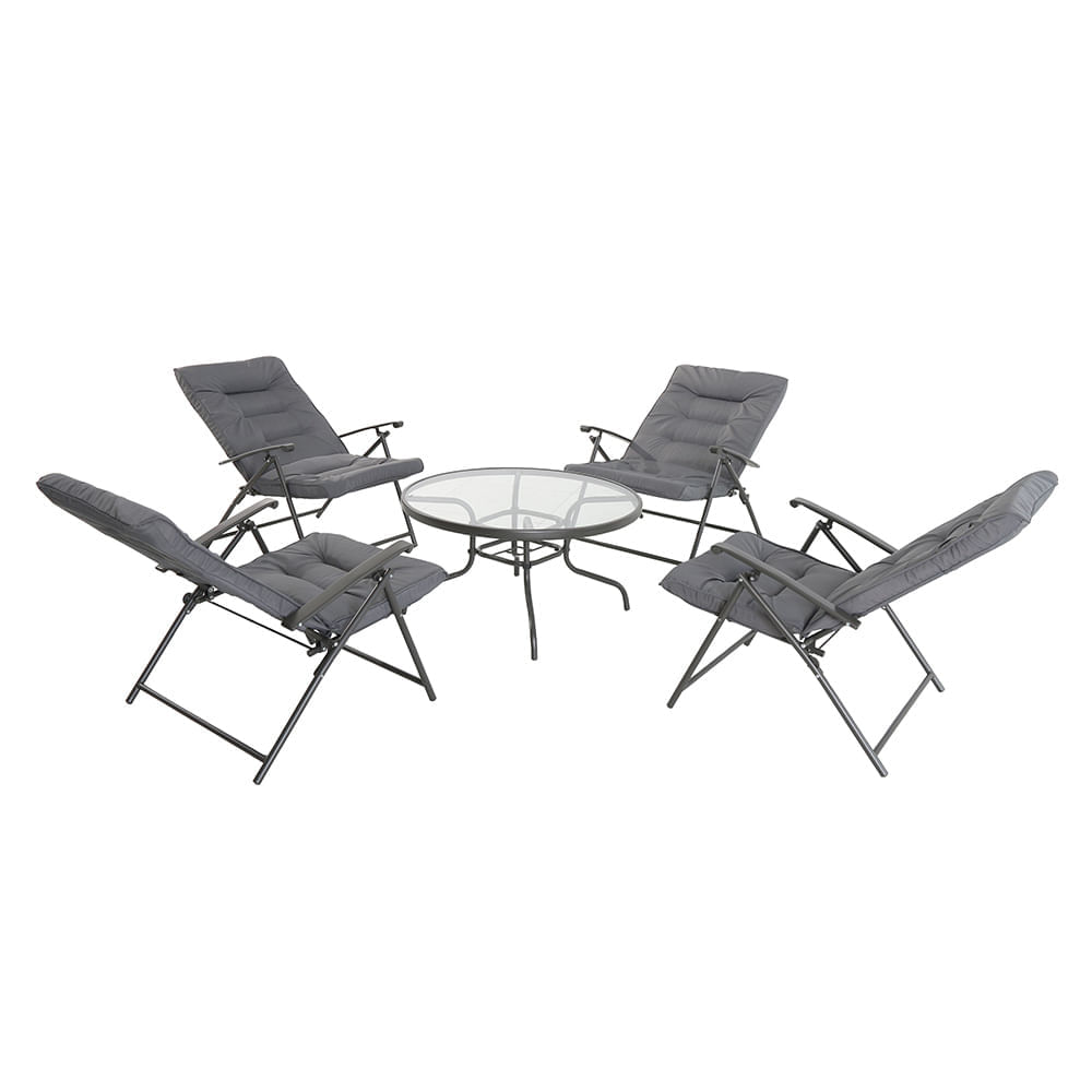 Juego de terraza met munich Outzen 5 piezas