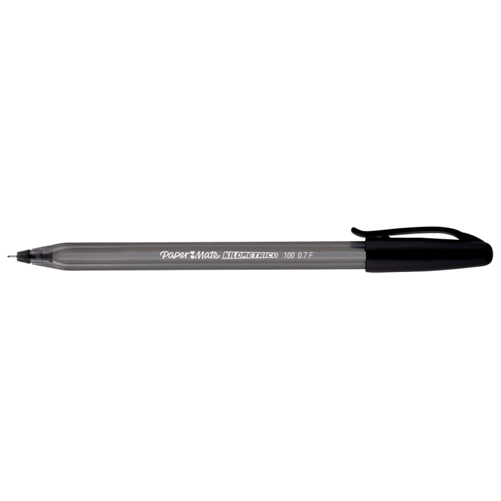 Boligrafo km paper mate 100 st punta fina x2 negro