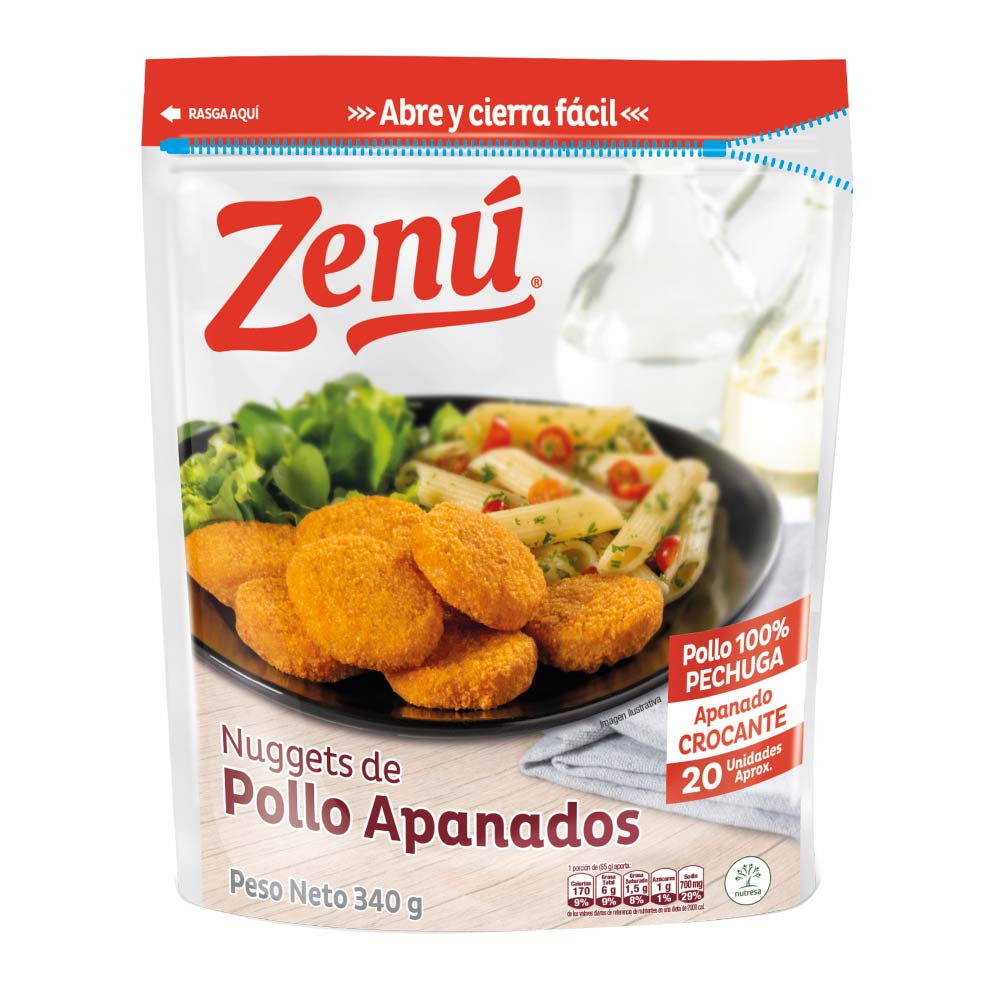 Nuggets de Pollo Zenú x 340g