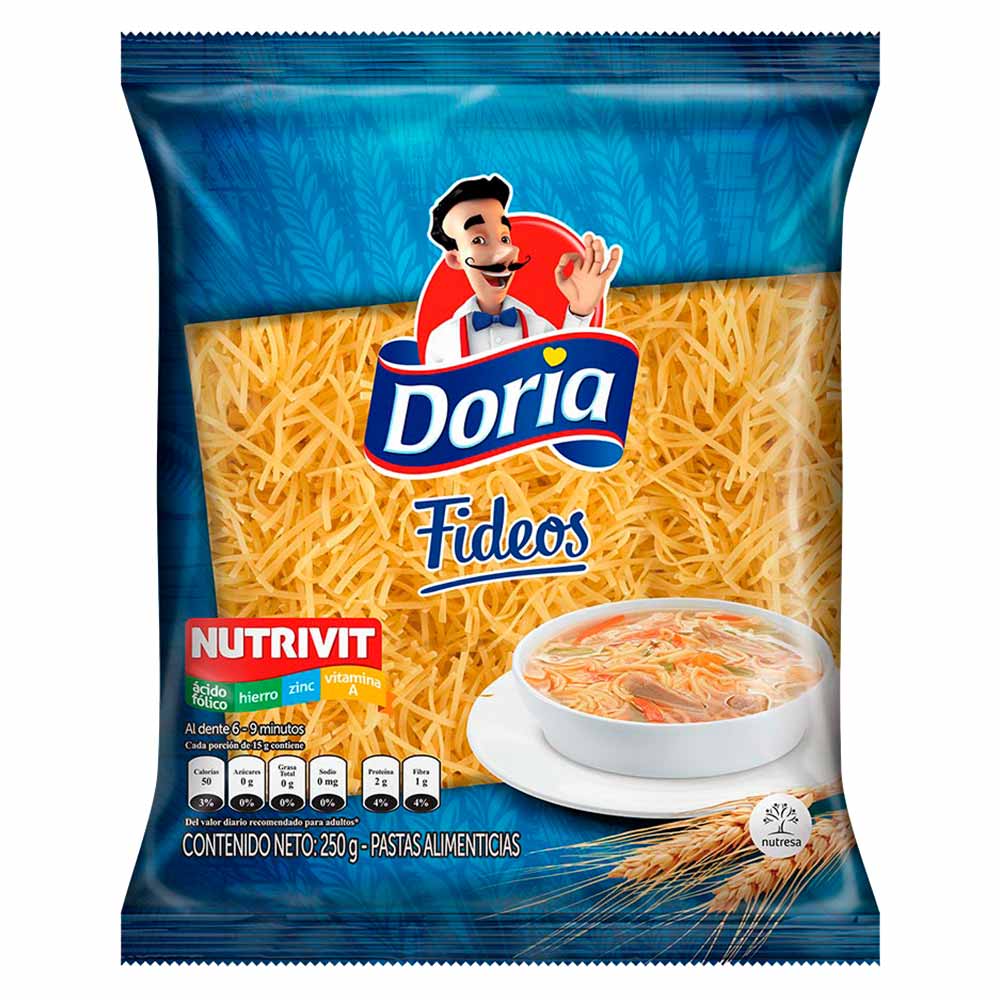 Pasta Clásica Fideo Doria x 250 g.