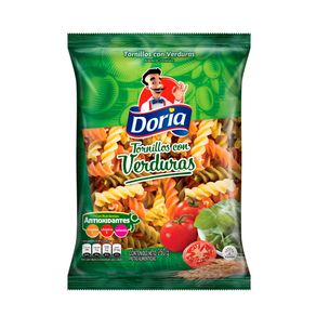 Pasta Tornillos Verduras Doria x 250 g.