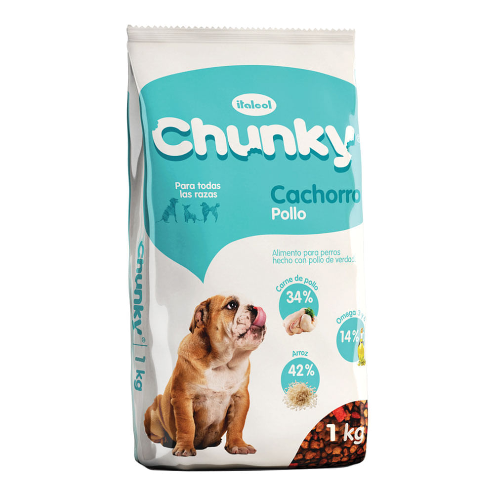 Alimento Chunky para puppies a granel x1kg