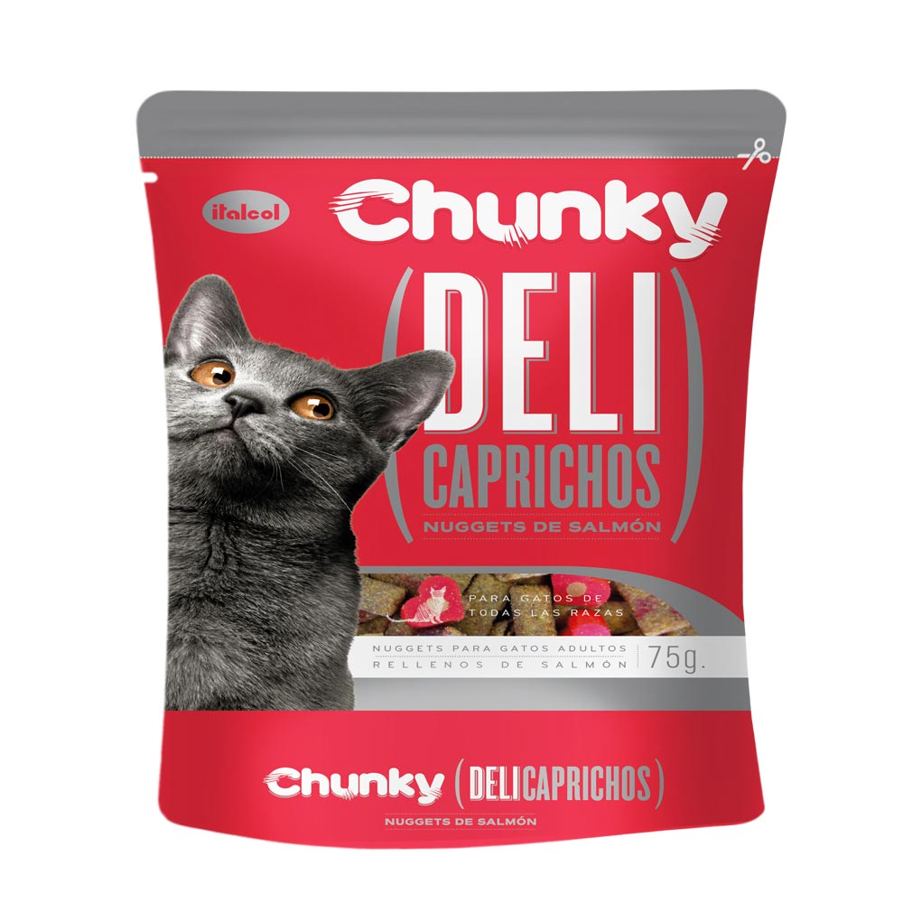 Alimento para gatos Chunky delicaprichos x75g