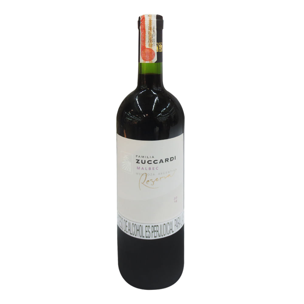 Vino tinto Zuccardi reserva malbec x750ml