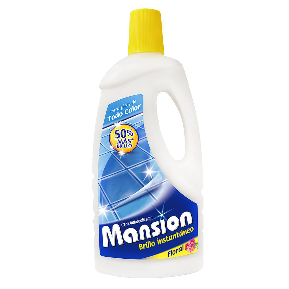 Cera para pisos Mansion brillo instantáneo todo color x2000ml