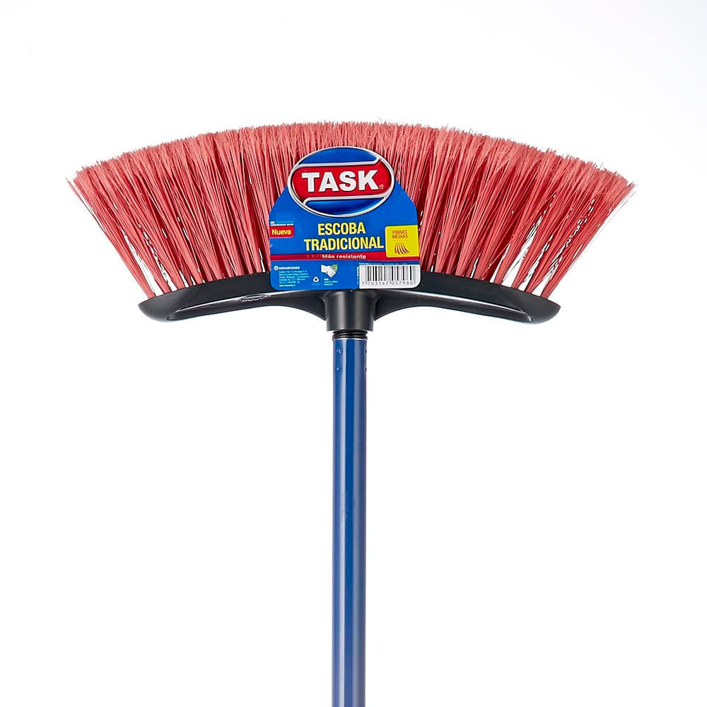 Escoba tradicional suave cabo metálico Task