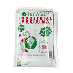 Bolsa bio industrial Durisima 65x100cm x 6
