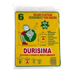 Bolsa Bio 57 cm x 76 cm Durísima x6 unidades