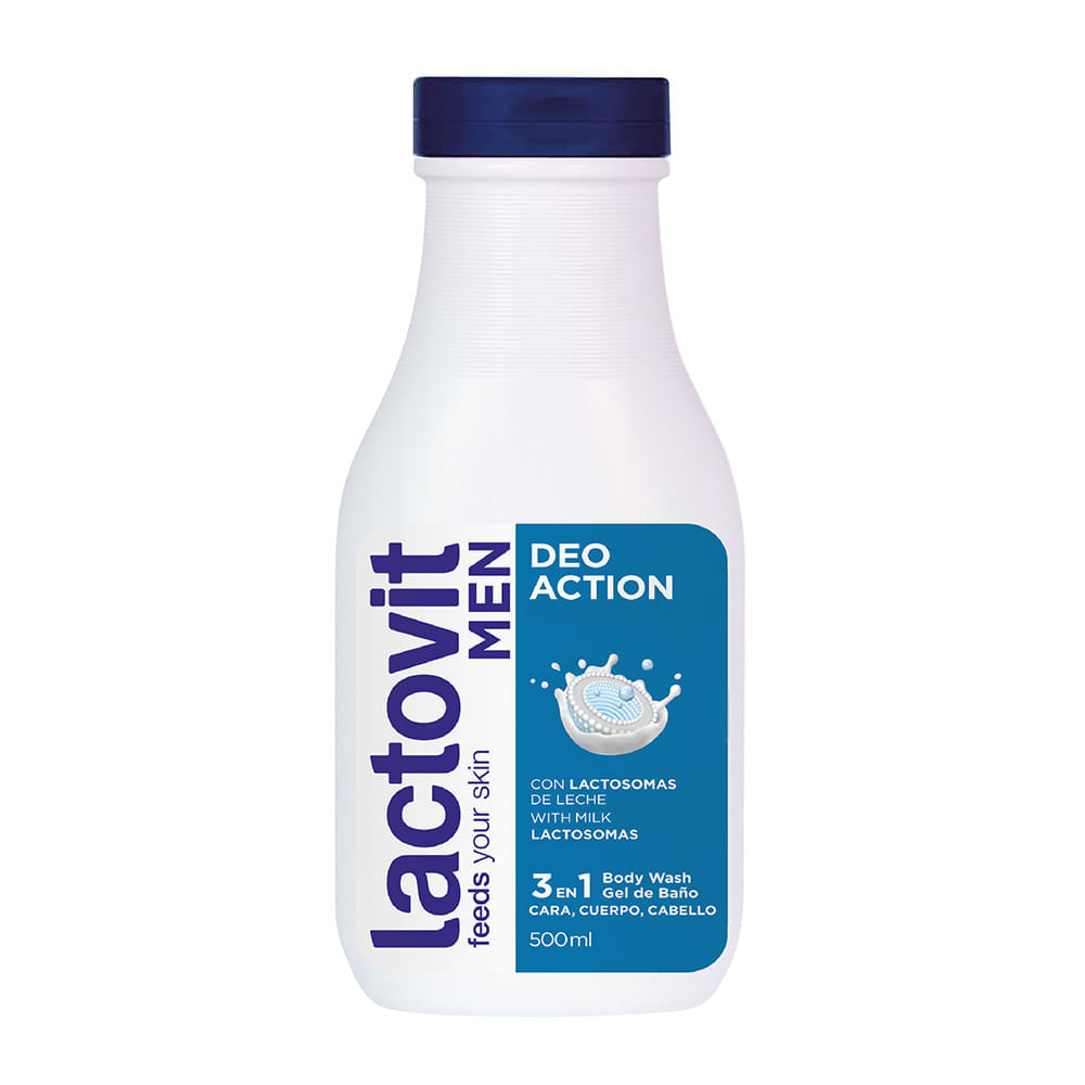 Gel ducha para hombre Lactovit x500ml