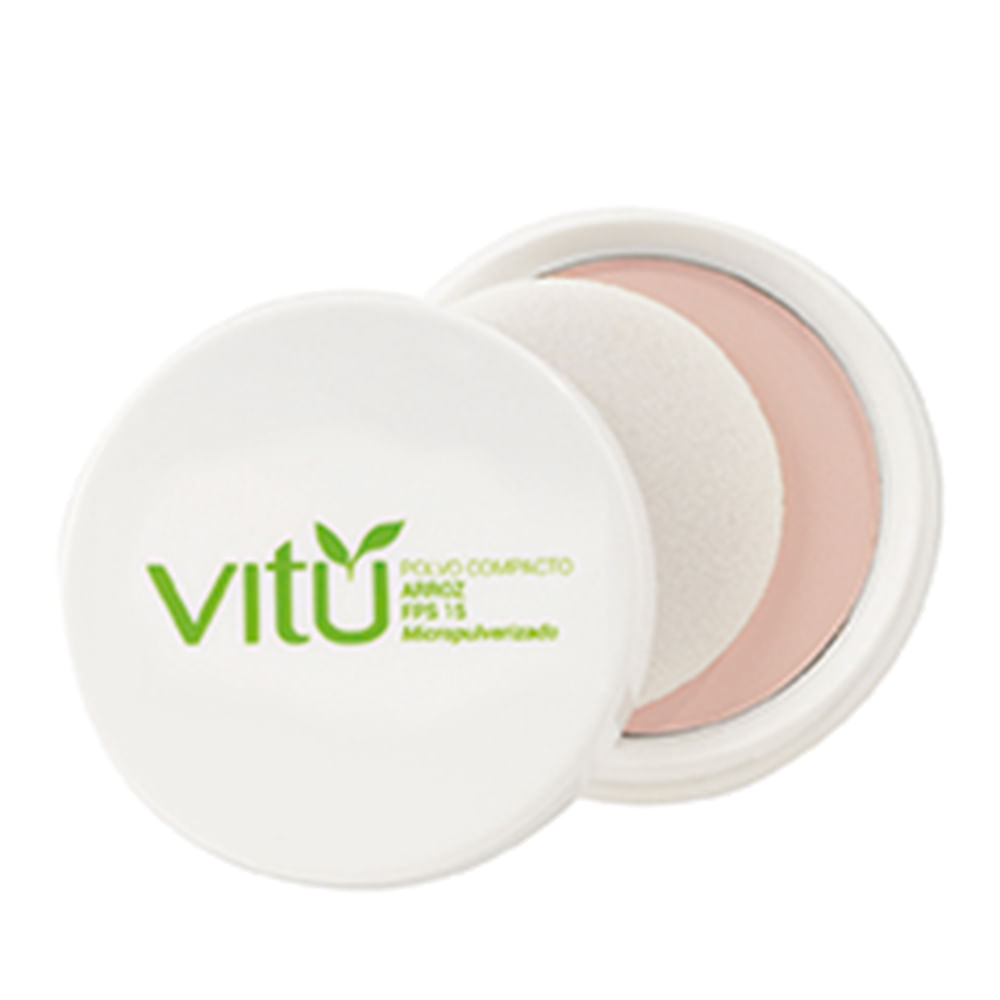 Polvo Compacto Arroz FPS 15 Vitú Tono 1 Macadamia