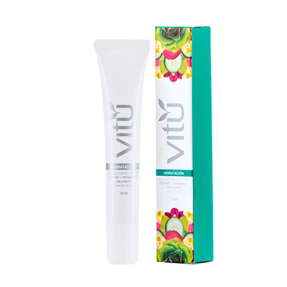 Gel Contorno de Ojos Pepino y Vit E Vitú 12 ml Día y noche