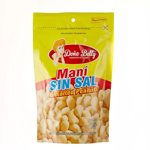 Maní sin sal Doña Betty x 180g