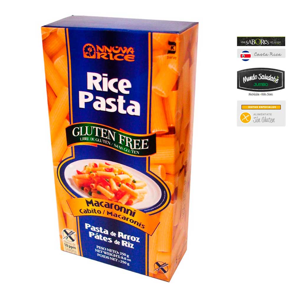 Pastas de arroz Nnova Rice macarron x 250g