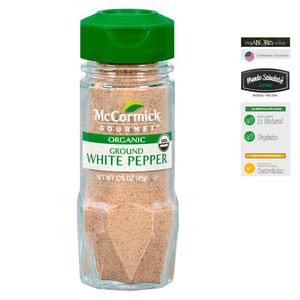 Pimienta blanca Mccormick Gourmet molida x49g