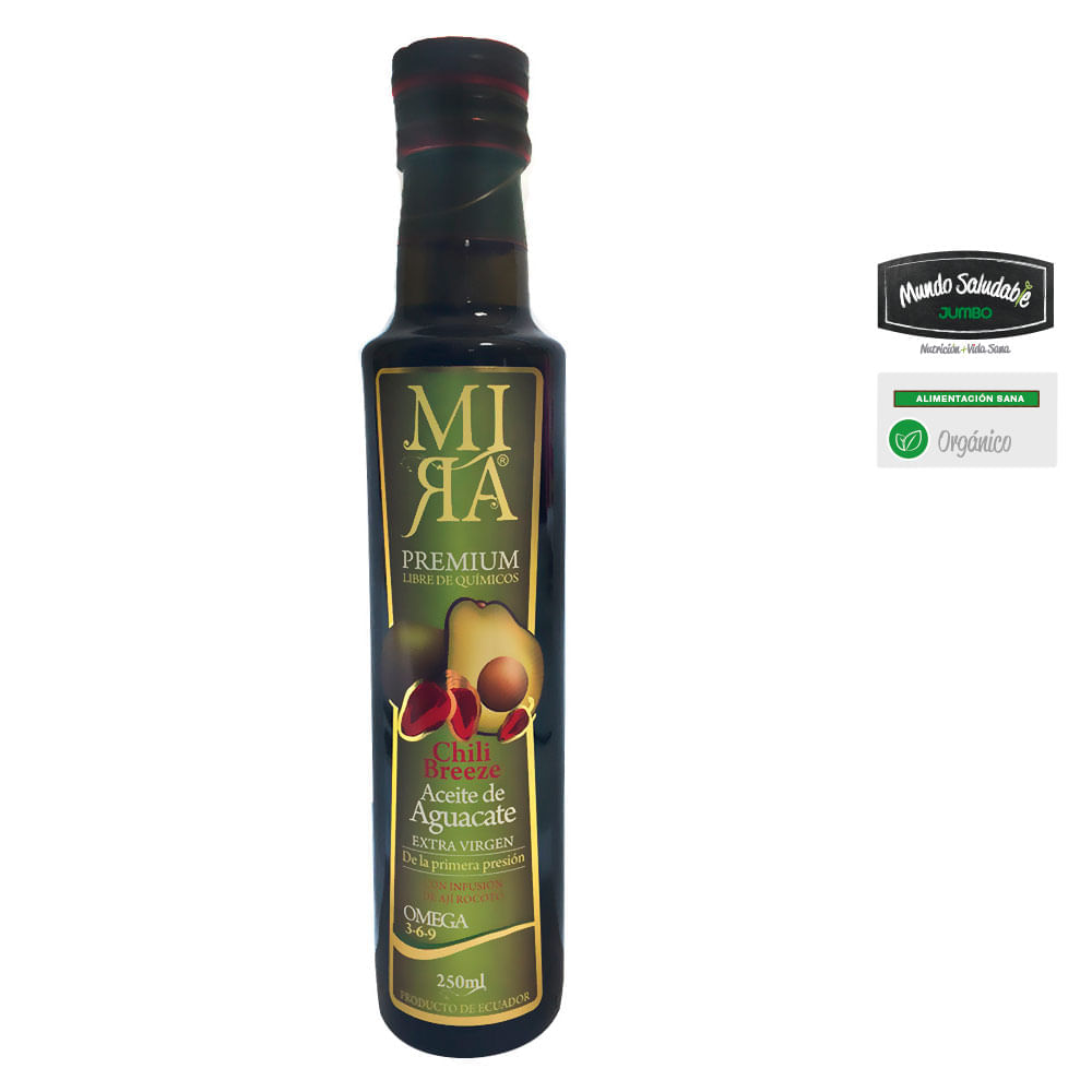 Aceite Mira aguacate extra virgen chili breeze x250ml