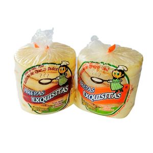 Arepas de maíz peto Exquisitas rellenas de queso x5und x550g