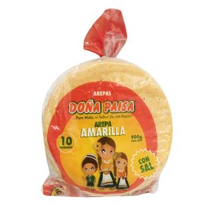 Arepas amarillas Doña Paisa con sal x10und x900g