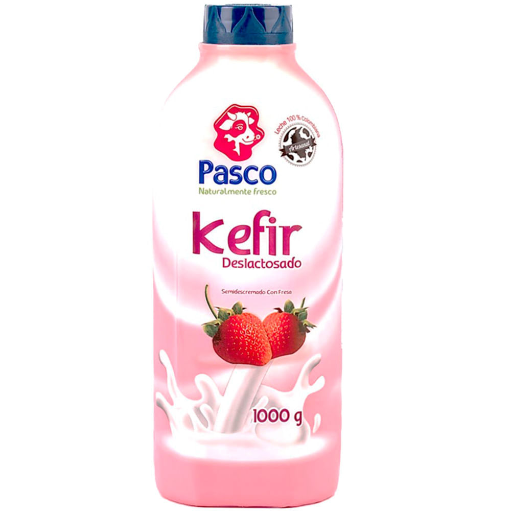 Kéfir deslactosado Pasco fresa x1000ml
