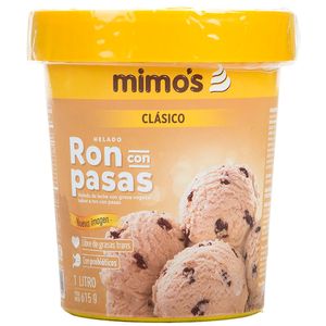 HELADO RON PASAS x 1L MIMO`S