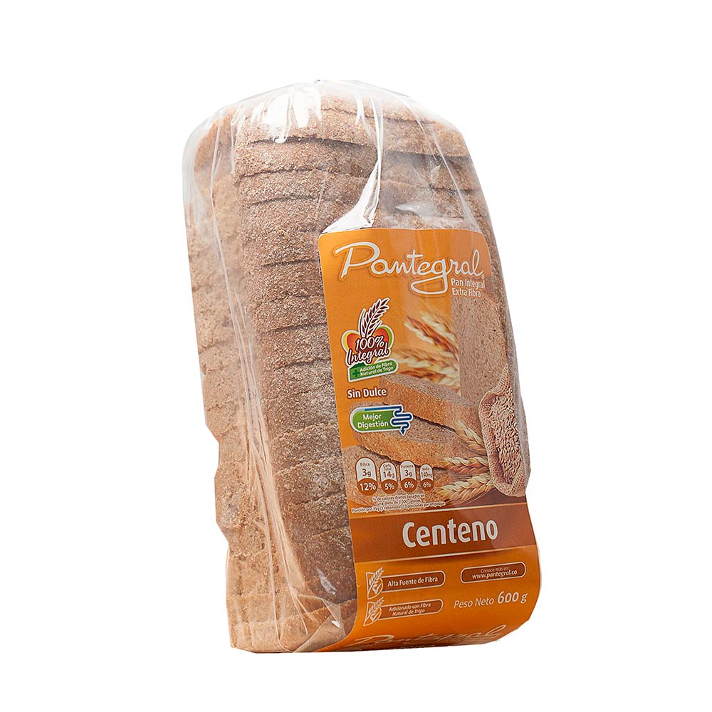Pan de centeno Pantegral x 600 g