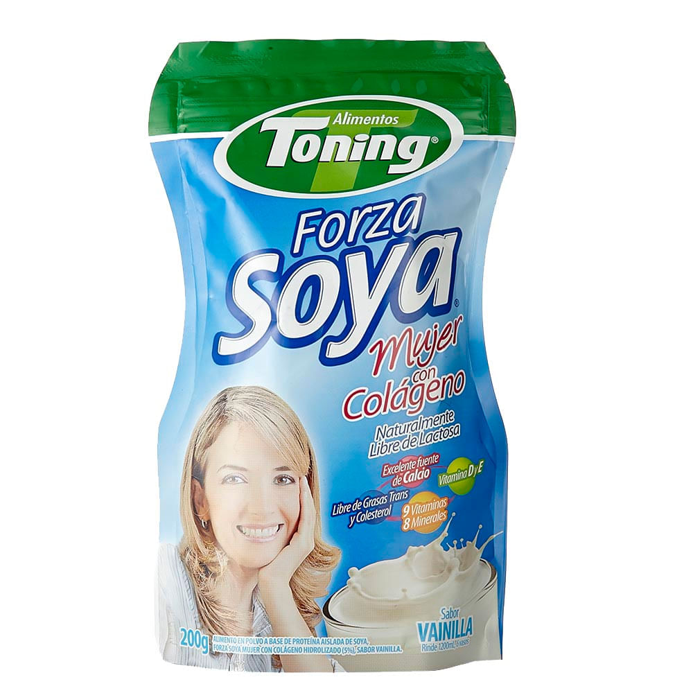 Alimento de Soya Forza Toning Mujer Vainilla en Polvo 200g