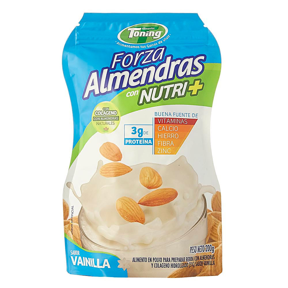 Bebida Forza Almendras Toning Vainilla en Polvo 200g