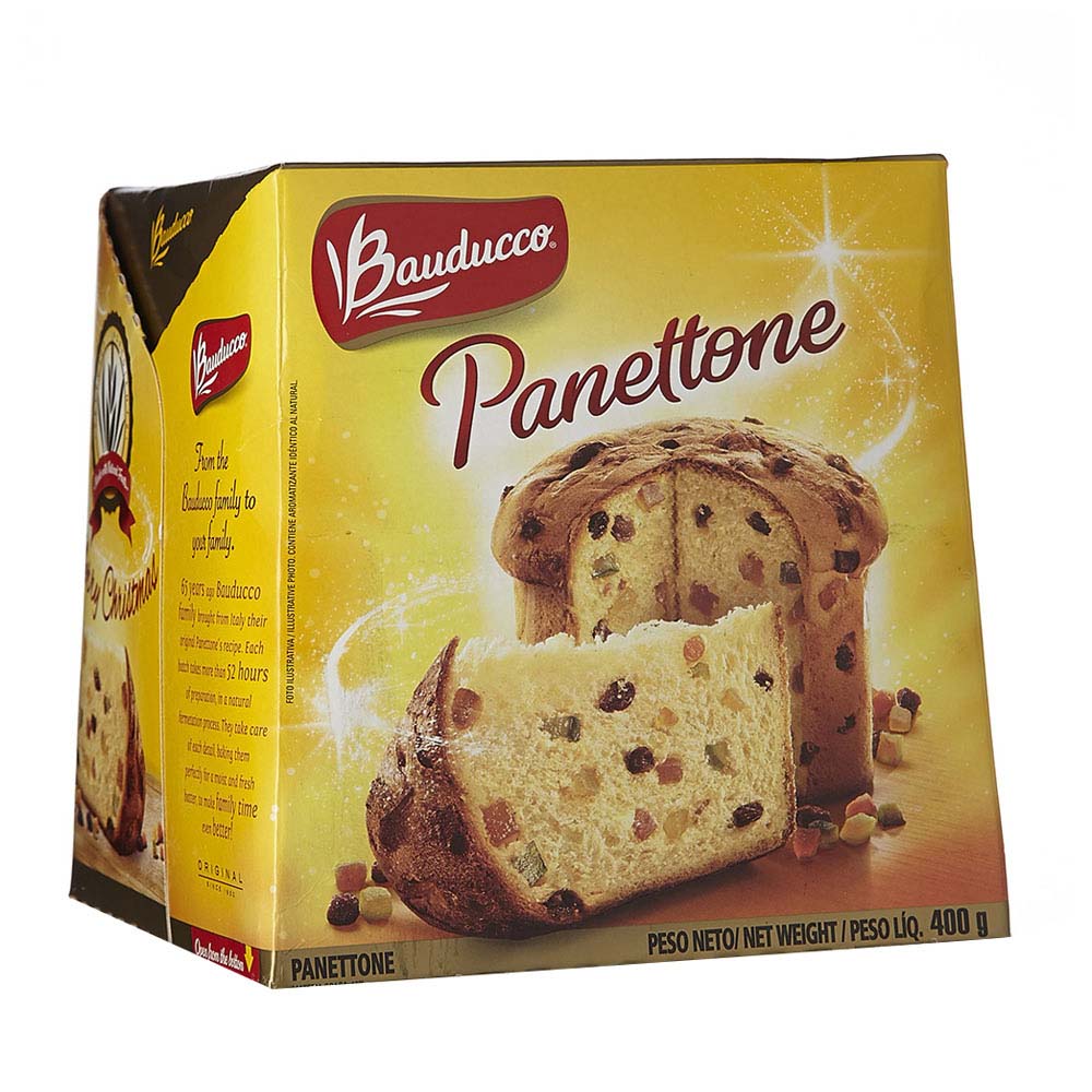 Panettone frutas Bauducco x 400 g