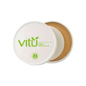 Polvo Vitú Sábila tonalidad. 4 castaña x14g