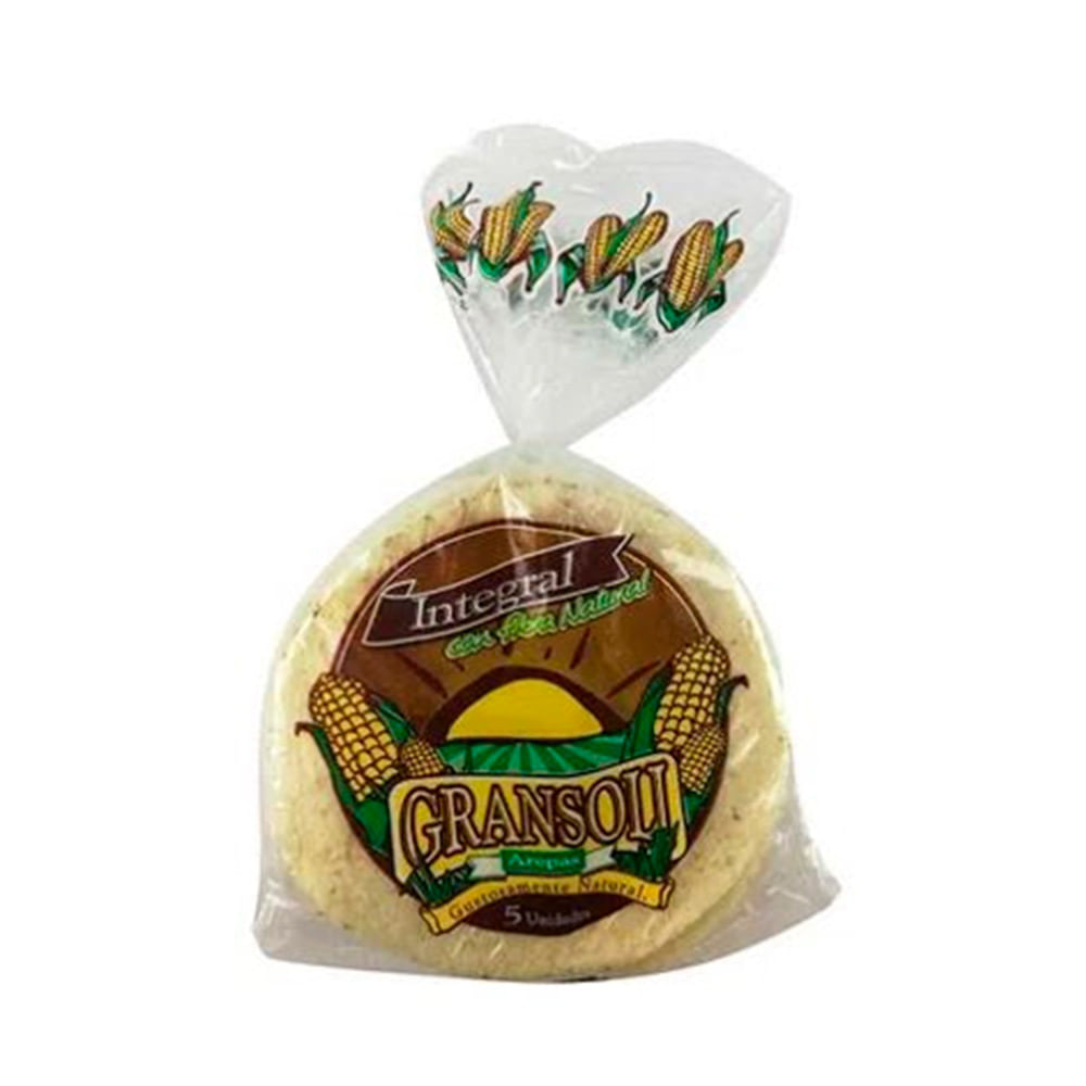 Arepas integrales Gransoli x5und x450g