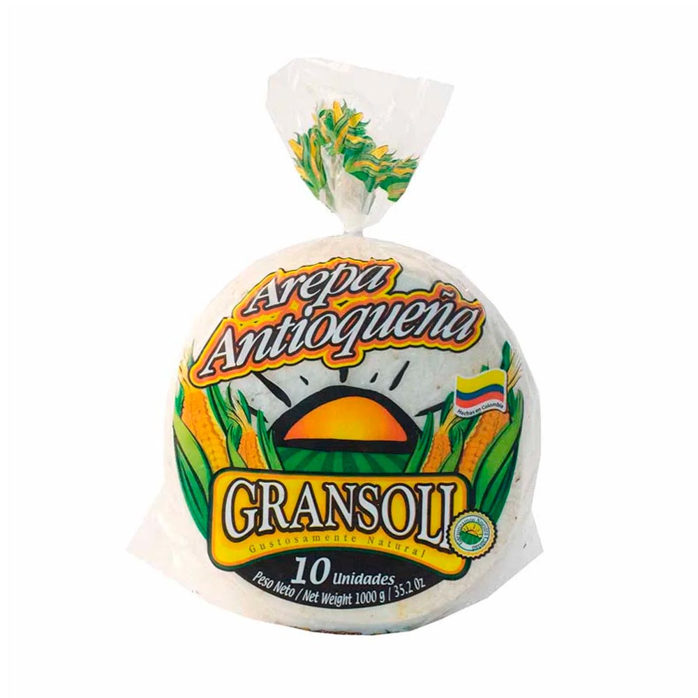 Arepas antioqueñas Gransoli x10und x1000g