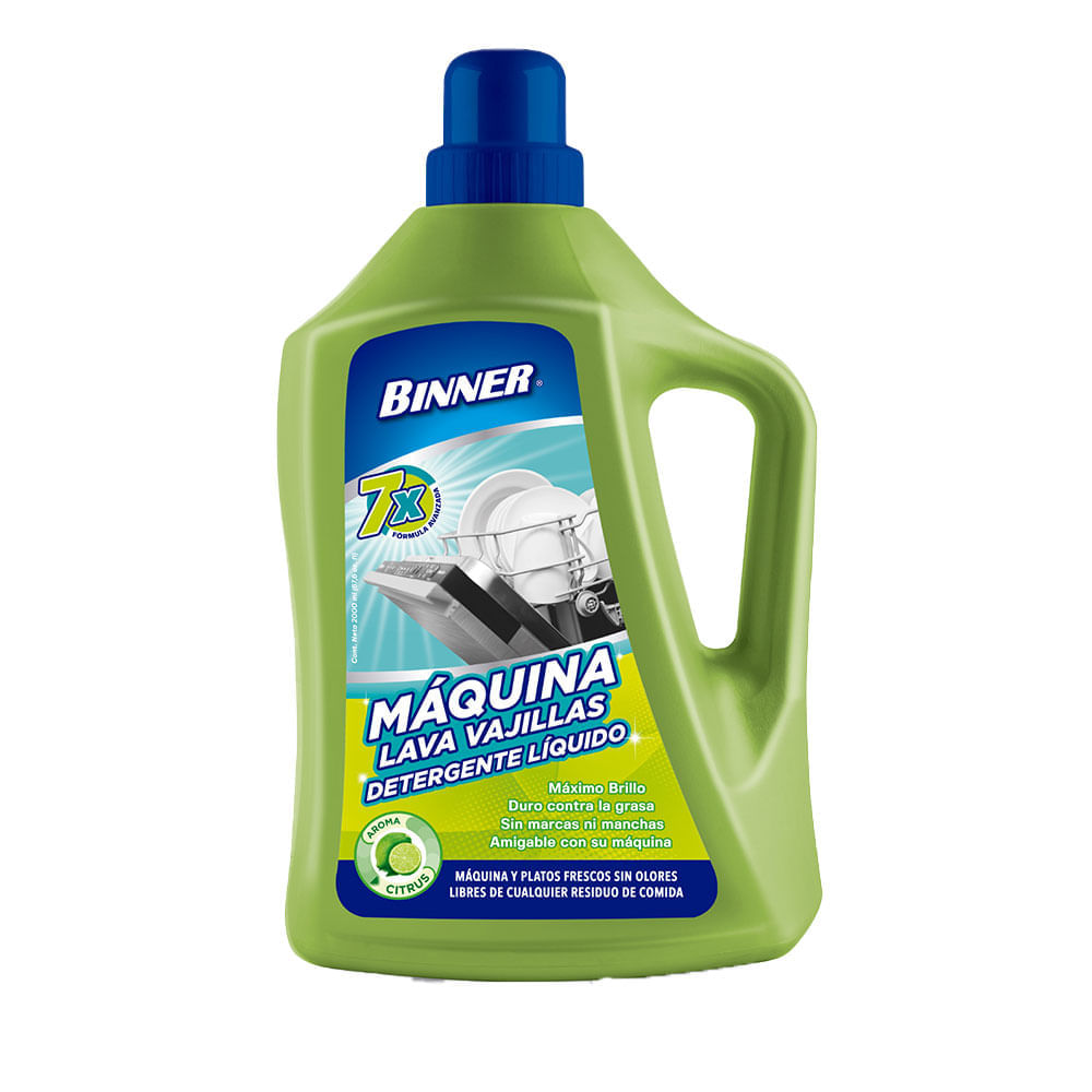 Detergente liquido Binner para máquinas lavavajillas citrus x2000ml