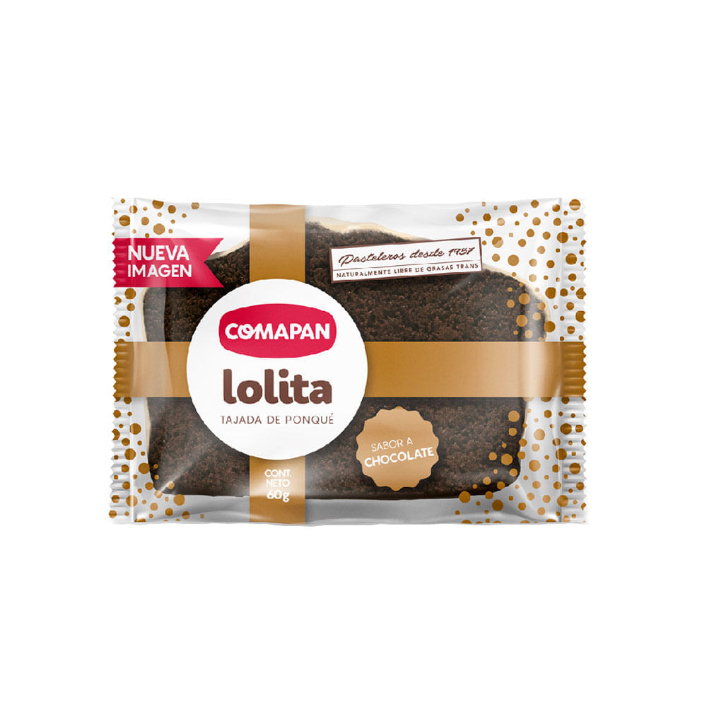 Ponque comapan lolita chocolata tajadax60g