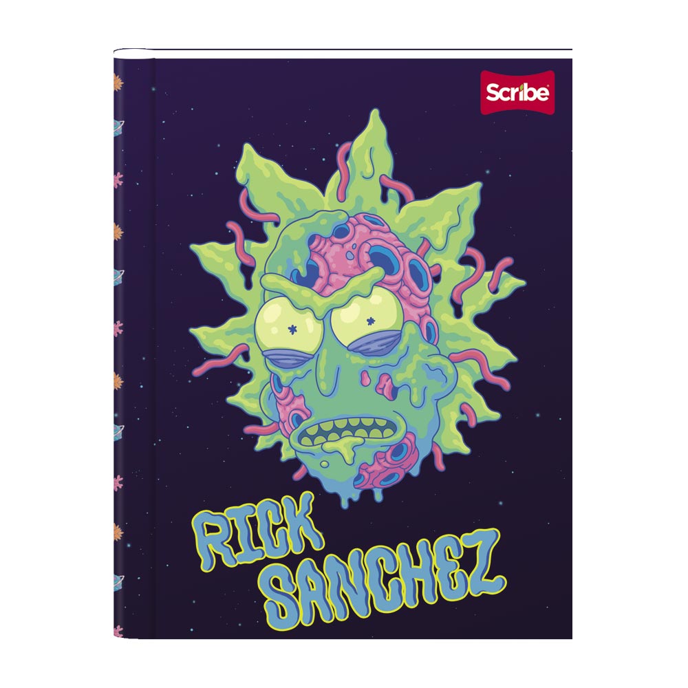 Cuaderno Cosido Pasta Dura Cuadriculado Rick And Morty X 100 Hojas Surtido