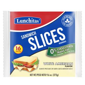 Queso americano Lunchitas blanco 16 tajadas x272g