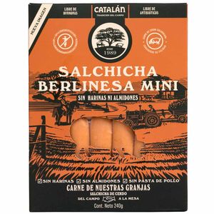 Salchicha Catalán de cerdo Berlinesa mini x 300g