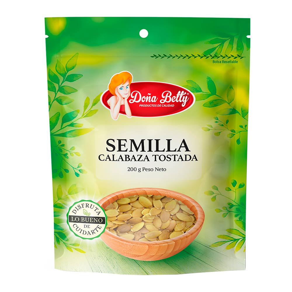 Semilla Doña Betty calabaza tostada x200g