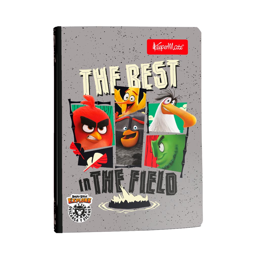 Cuaderno Cosido 100 Hojas Cuadriculado Angry Birds Legis Surtido