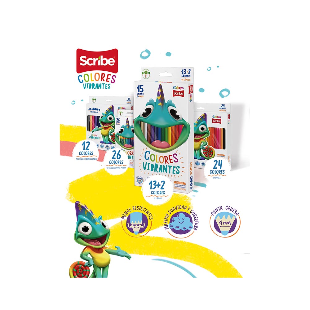 Colores unipunta Incolors Scribe x 15unds