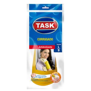 Guantes Task corrugado antides. l9 x1par