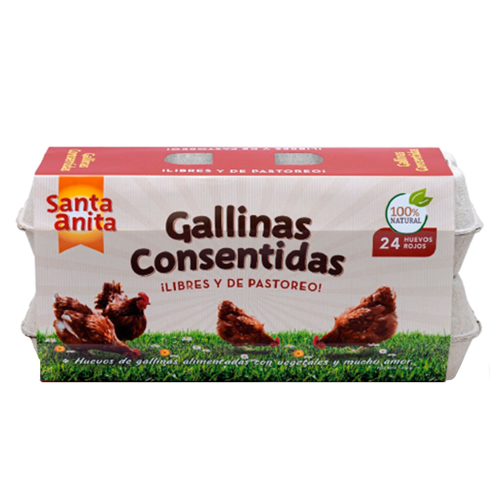 Huevos rojos Gallina Consentida x24und