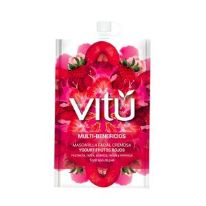 Mascarilla Vitú facial frutos rojos cremosa x 15g