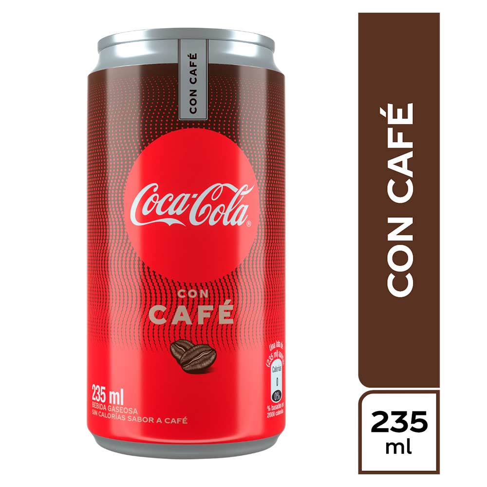 Gaseosa Coca Cola Café Sin Azúcar Lata 235ml-Inactivo